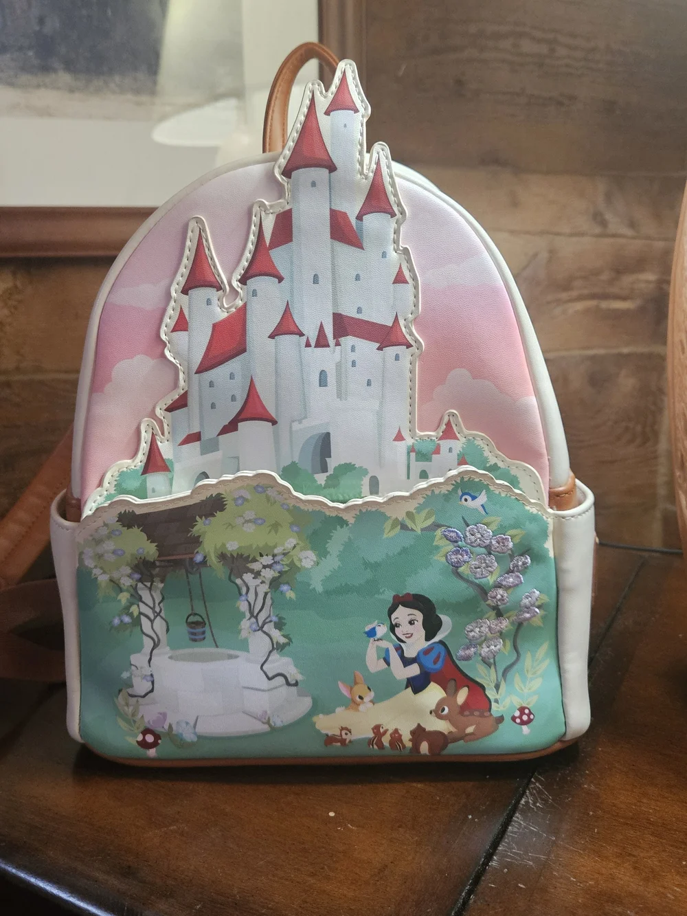 Vintage 80's Disney Snow White Castle Loungefly Backpack